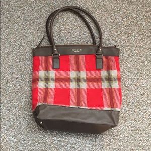 Kate spade Highland Plaid Shopper Tote